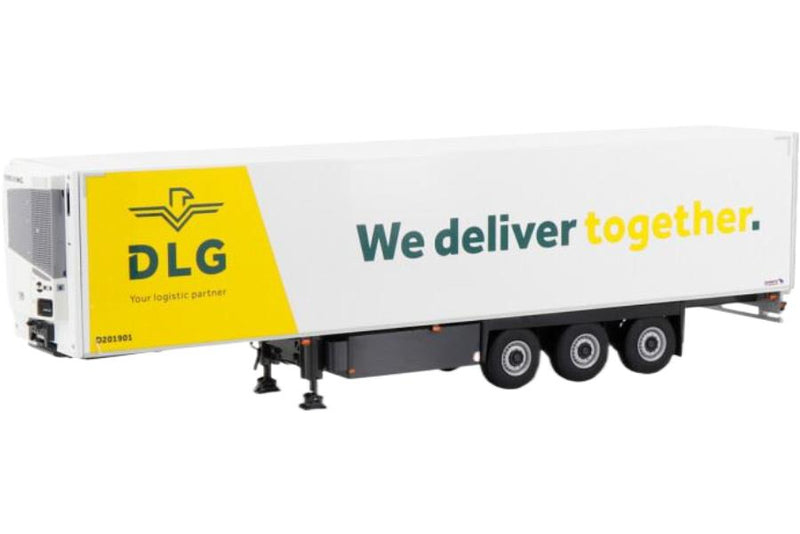 ギャラリービューアに画像をロードする, DLG Logistics B.V. 3軸 冷蔵トレーラー / WSI 1/50 建設機械模型 工事車両