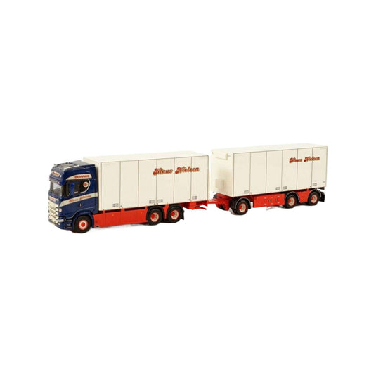 Klaus Nielsen Scania S Highline CS20H 6x2 box truck-trailer トラック / WSI 1/50 建設機械模型 工事車両