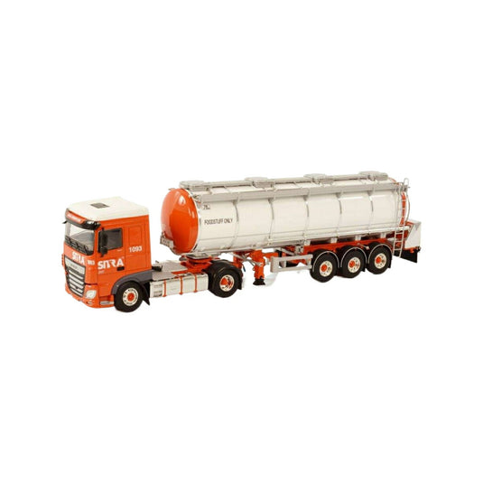 Sitra DAF XF Space Cab MY2017 4x2 tanker semitrailer 3axle トレーラー / WSI 1/50 建設機械模型 工事車両