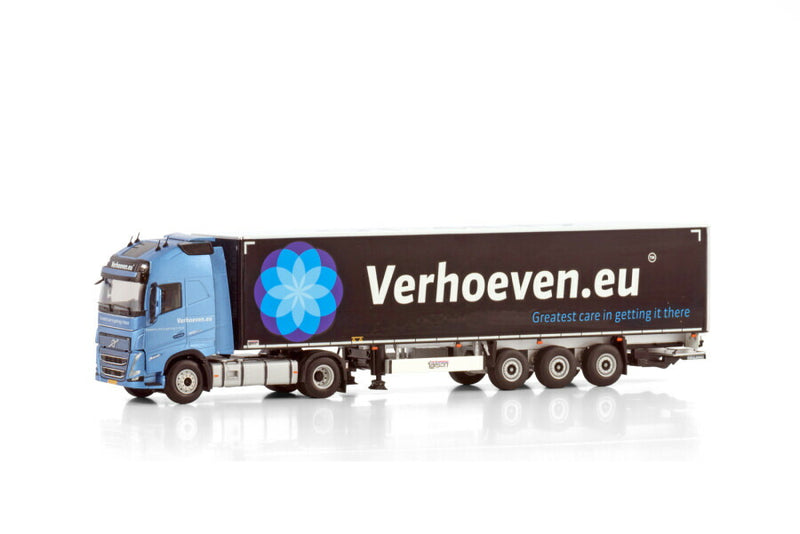 ギャラリービューアに画像をロードする, VERHOEVEN LOGISTICS VOLVO FH5 GLOBETROTTER XL 4X2 BOX TRAILER 3軸 トラック/WSI 1/50 建設機械模型 工事車両