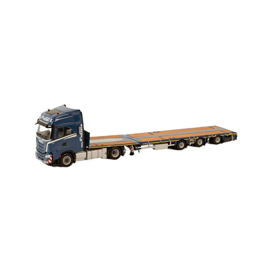 Wocken Iveco S-Way AS High 4x2 Megatrailer トレーラー / WSI 1/50 建設機械模型 工事車両