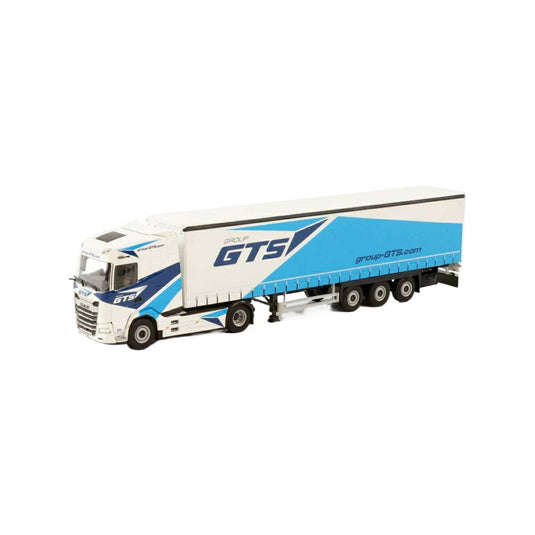 Group GTS DAF XG 4x2 curtainside semitrailer トレーラー / WSI 1/50 建設機械模型 工事車両