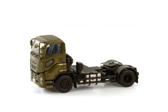 ISUZU、アーミーグリーン ブルドーザ/WSI 1/50 建設機械模型 工事車両