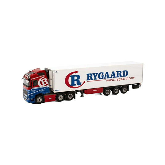 Rygaard Volvo FH5 Globetrotter 6x2 TwinSteer Reefer Semitrailer 3axle トレーラー / WSI 1/50 建設機械模型 工事車両