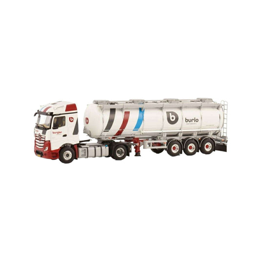 Burlo (Burgler) Mercedes Benz Actros MP4 Streamspace tanker semitrailer トレーラー / WSI 1/50 建設機械模型 工事車両