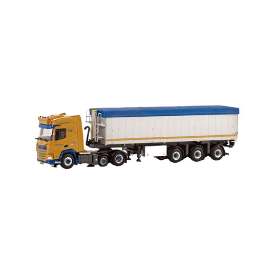Rene de Bruijn DAF XF SH tipper semitrailer トレーラー / WSI 1/50 建設機械模型 工事車両