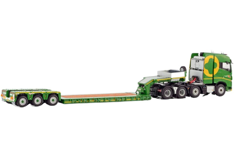 ギャラリービューアに画像をロードする, Zwatra Volvo FH4 グローブトロッター 8x4 低床トレーラー / WSI 1/50 建設機械模型 工事車両