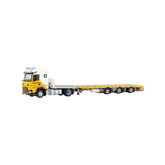 Aertssen DAF XG flatbed mega trailer トレーラー / WSI 1/50 建設機械模型 工事車両
