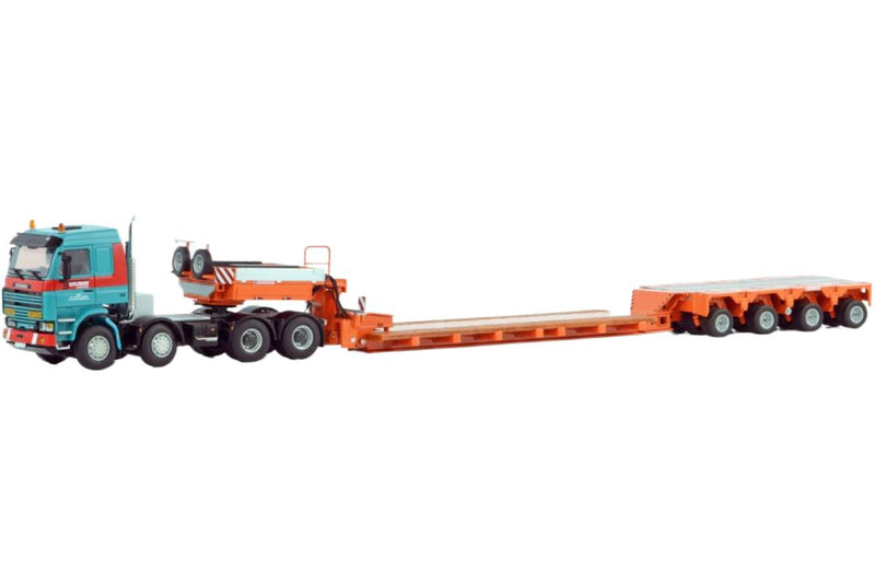 ギャラリービューアに画像をロードする, Gruber Scania 3シリーズ 8x4 Scheuerleトレーラー / WSI 1/50 建設機械模型 工事車両
