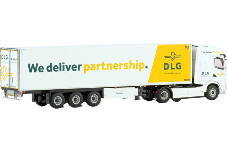 ギャラリービューアに画像をロードする, DLG Logistics DAF XG 4x2 冷蔵セミトレーラー / WSI 1/50 建設機械模型 工事車両