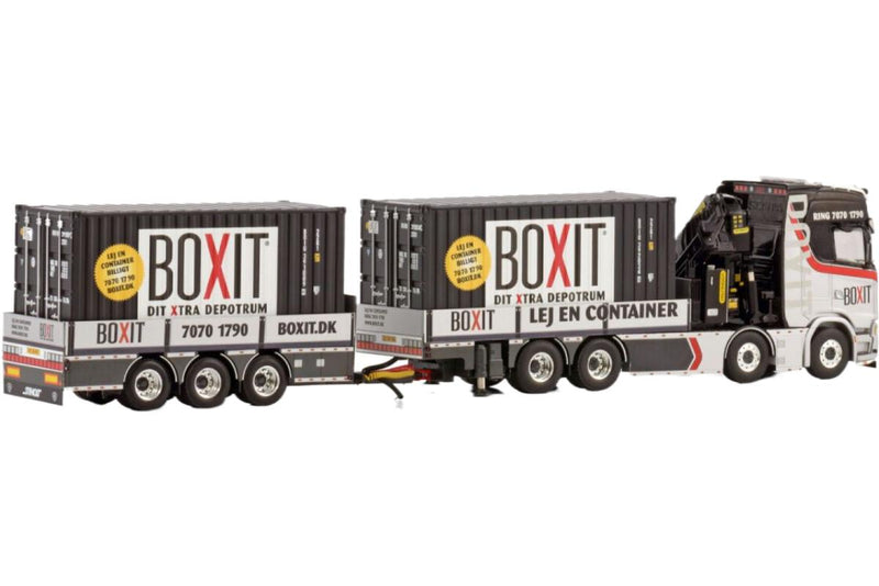 ギャラリービューアに画像をロードする, Boxit Scania S ハイライン CS20H フラットベッドトレーラー / WSI 1/50 建設機械模型 工事車両