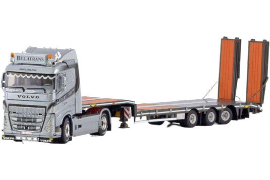 ボルボ FH5 スリーパーキャブ ローライン トラック トレーラー / WSI 1/50 建設機械模型 工事車両