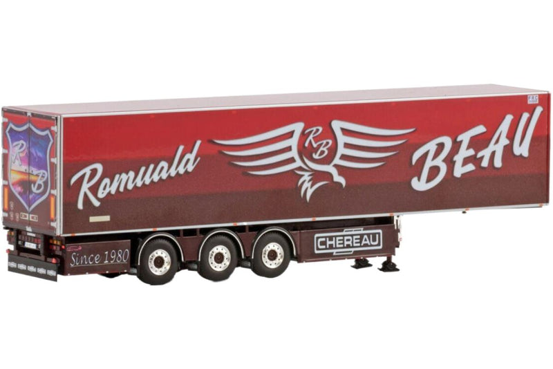 ギャラリービューアに画像をロードする, Transport Beau 3軸 Chereau 冷蔵トレーラー / WSI 1/50 建設機械模型 工事車両