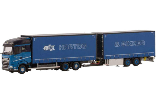 DAF XG カーテンサイドトレーラー Hartog & Bikker / WSI 1/50 建設機械模型 工事車両