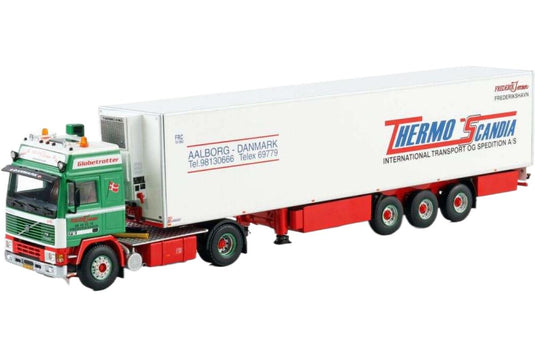 Frederik Jensen Volvo F12 Globetrotter 冷凍セミトレーラー トレーラー / WSI 1/50 建設機械模型 工事車両