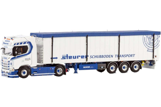 スチューラー スカニア S ハイライン CS20H ボリューム トレーラー トラック / WSI 1/50 建設機械模型 工事車両