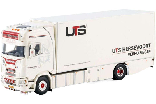 スカニア S ハイライン CR20H ボックストレーラー UTS ヘルセフォールト トラック / WSI 1/50 建設機械模型 工事車両