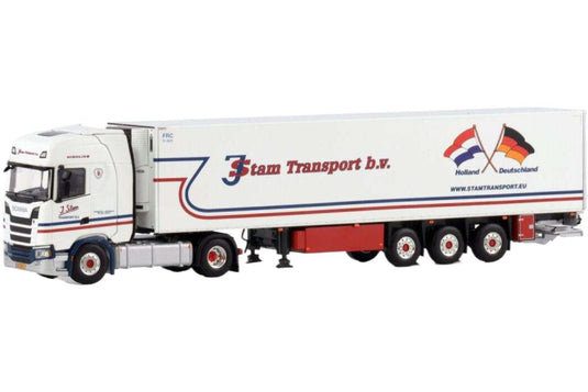 スカニア S ハイライン CS20H 4x2 冷蔵トレーラー トラック / WSI 1/50 建設機械模型 工事車両