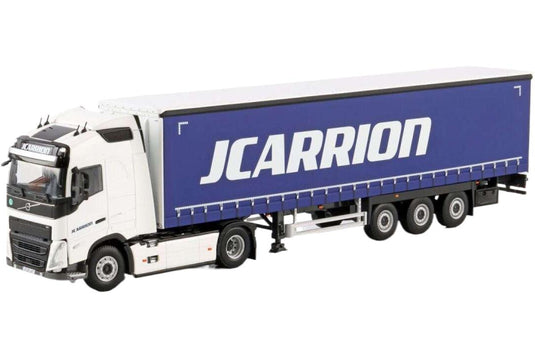 Transportes J. Carrion Volvo FH05 Globetrotter 4x2 幌セミトレーラー 3軸 トレーラー / WSI 1/50 建設機械模型 工事車両