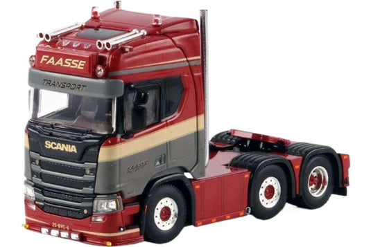 Faasse Transport Scania R Highline CR20H 6x2 ツインステア トラック / WSI 1/50 建設機械模型 工事車両