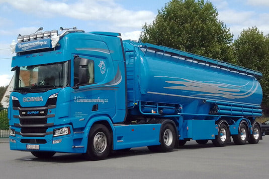 【予約】2026年発売予定 VANNIEUWENHUYZE SCANIA R ハイライン CR20H 4X2 飼料バルクトレーラー 3軸 トレーラー / WSI 1/50 建設機械模型 工事車両