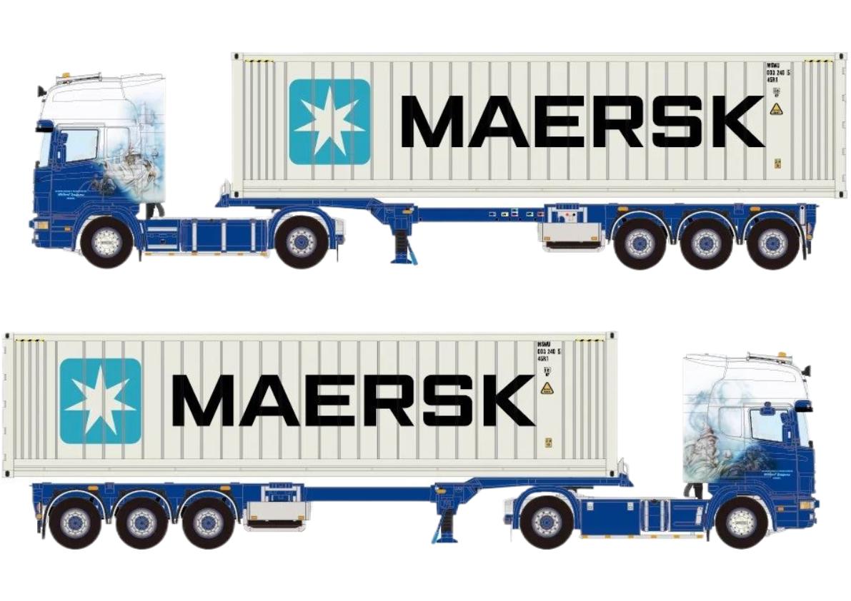 イワ　1/50トラクタヘッド　247 予約】2021年4-6月以降発売予定Vd Werken flowertrans Scania