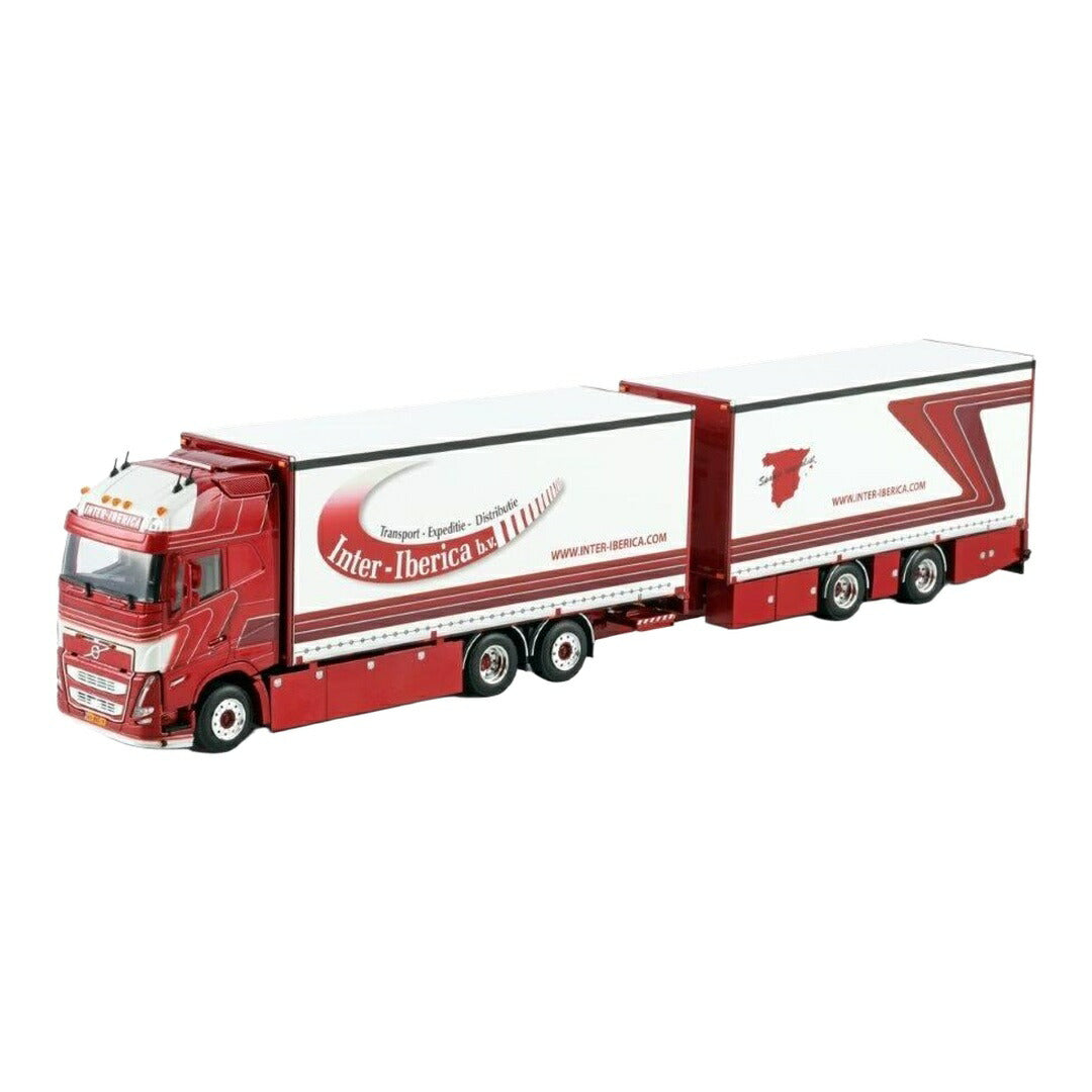 Inter Iberica ボルボ FH05 XL 6x2 カーテンサイドトレーラー 1/50 WSI