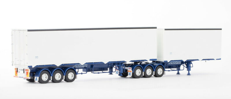 ギャラリービューアに画像をロードする, EZILINER B DOUBLE SETS White Blue / WSI 1/50 建設機械 模型
