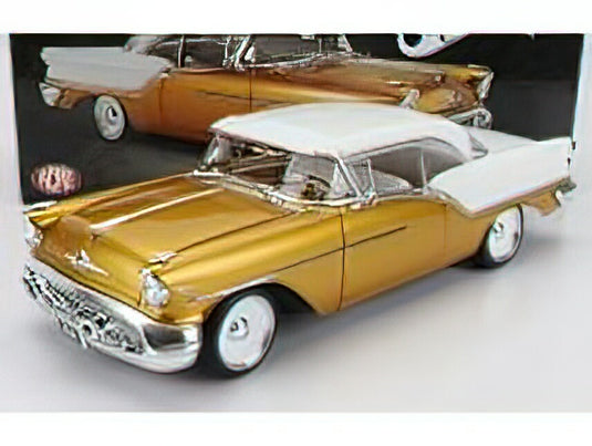 OLDSMOBILE - SUPER 88 CUSTOM SOUTHERN KINGS 1957 - GOLD MET WHITE /ACME 1/18 ミニカー