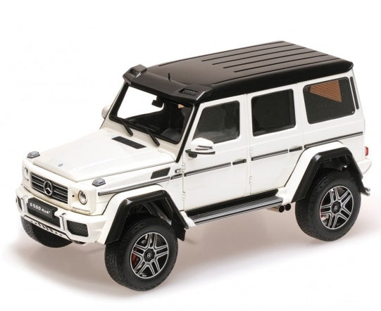ギャラリービューアに画像をロードする, MERCEDES BENZ | G-CLASS G500 4X4 2 2015 | WHITE /ALMOST REAL 1/18 ミニカー