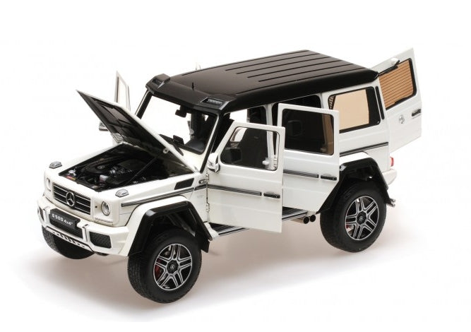 ギャラリービューアに画像をロードする, MERCEDES BENZ | G-CLASS G500 4X4 2 2015 | WHITE /ALMOST REAL 1/18 ミニカー