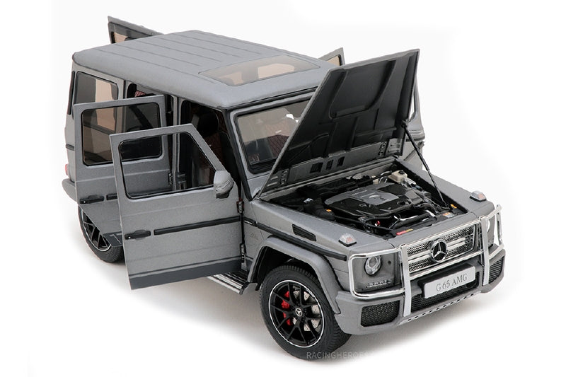 ギャラリービューアに画像をロードする, MERCEDES BENZ | G-CLASS G63 AMG (W463) V8 BITURBO 2017 | MONZA GREY MAGNO /ALMOST REAL 1/18 ミニカー