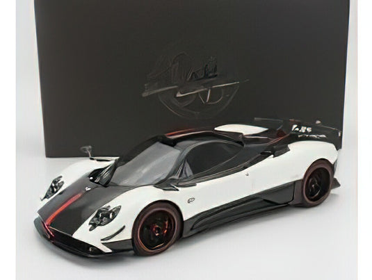 PAGANI - ZONDA CINQUE 2009 - BIANCO BENNY - WHITE CARBON /ALMOST-REAL 1/18ミニカー