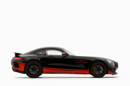 Mercedesメルセデスベンツ-Benz AMG GT R Black with Red Stripes /Almost-Real 1/18 ミニカー