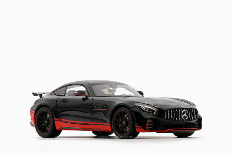 ギャラリービューアに画像をロードする, Mercedesメルセデスベンツ-Benz AMG GT R Black with Red Stripes /Almost-Real 1/18 ミニカー