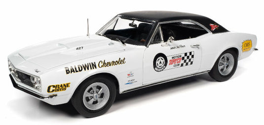 1967 Chevrolet Camaro SS in Ermine White - Baldwin Motion /AMEAMERICAN MUSCLE 1/18 ミニカー