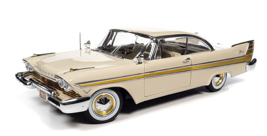1957 Plymouth Fury in Beige /AutoWorld 1/18 ミニカー