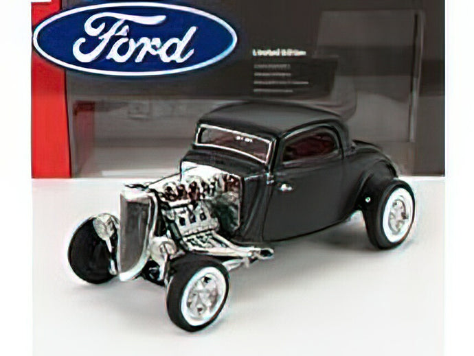FORD USA - 3-WINDOW COUPE HOT ROD 1934 - MATT BLACK/AutoWorld 1/18 ミニカー