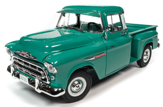 1957 Chevrolet Step Side Pickup 3100 in Ocean Green /AutoWorld 1/18 ミニカー