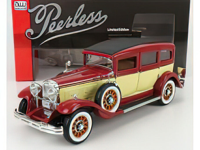PEERLESS - MASTER 8 SEDAN 1931 - CREAM RED /AutoWorld 1/18 ミニカー
