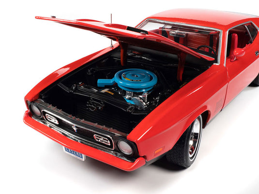 James Bond 007ジェームズ・ボンド 1971 Ford Mustang Mach 1 in Bright Red with Black Graphics - Diamonds Are Forever