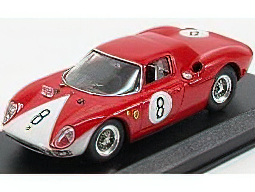 FERRARIフェラーリ 250 LM N 8 2ND 12h REIMS 1964 J.SURTEESL.BANDINI RED WHITE  /Best-Model 1/43 ミニカー