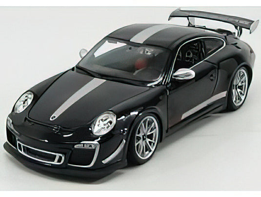 PORSCHE - 911 997-2 GT3 RS 4.0 COUPE 2012 - BLACK SILVER /Burago 1/18 ミニカー