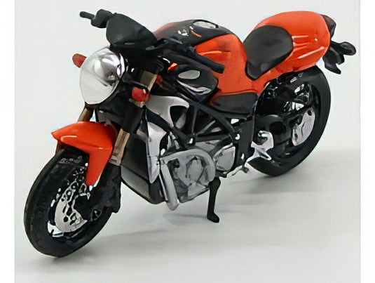 MV AGUSTA - BRUTALE S 2001 - ORANGE BLACK /Burago 1/18 バイク模型 ミニカー