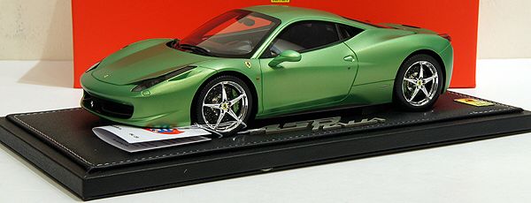 フェラーリ 458 イタリア 2009 メタリックグリーン 20台限定/BBR 1/18 