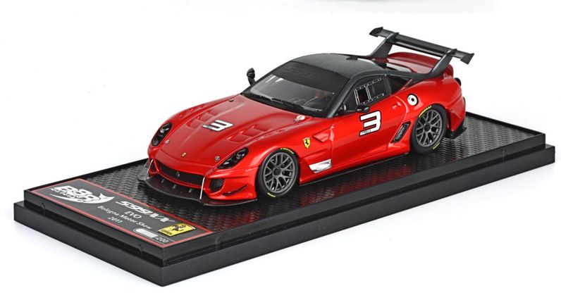 ギャラリービューアに画像をロードする, 【予約】Ferrariフェラーリ 599XX EVO ボローニャモーターショー 200台限定 /BBR 1/43 レジン ミニカー