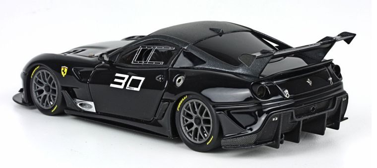 ギャラリービューアに画像をロードする, 【予約】Ferrariフェラーリ 599XX EVO グロスブラック no. 30 50台限定 /BBR 1/43 レジン ミニカー
