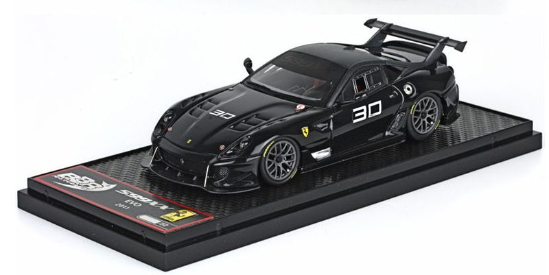 ギャラリービューアに画像をロードする, 【予約】Ferrariフェラーリ 599XX EVO グロスブラック no. 30 50台限定 /BBR 1/43 レジン ミニカー