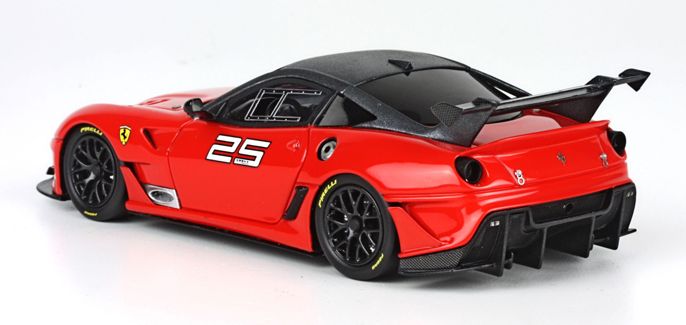 ギャラリービューアに画像をロードする, 【予約】Ferrariフェラーリ 599XX EVO Rosso Scuderiaロッソスクーデリア no. 25 50台限定 /BBR 1/43 レジン ミニカー