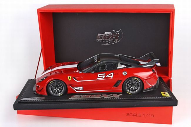 ギャラリービューアに画像をロードする, 【予約】Ferrariフェラーリ 599XX EVO Japan 2012 リミテッドエディション no. 54 rosso corsa / roof dark silver /BBR 1/18 レジンミニカー